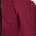 Load image into Gallery viewer, Red Feather Cuff Blazer Set Women N5A784