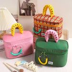 Load image into Gallery viewer, Retro Color Block Makeup Bag Waterproof Portable S5P727