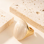 Load image into Gallery viewer, Statement Enamel Adjustable Open Ring Geometric N6H205