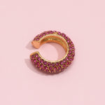 Load image into Gallery viewer, Y2K Full Set C Clip Ear Cuff Crystal Piercing Free S5P219