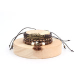 Load image into Gallery viewer, Multi Layer Braided Leather Tassel Bracelet S5P622