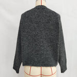 Load image into Gallery viewer, Bow Jacquard Knit Sweater Women Round Neck Loose Fit N5A844