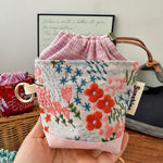 Load image into Gallery viewer, Heavy Embroidery Fabric Earphone Pouch Travel N6F175