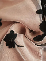 Load image into Gallery viewer, Elegant Floral Flocked Mesh A-Line Mini Skirt N6A123