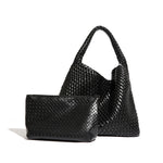 Load image into Gallery viewer, Women's PU Woven Bucket Tote Bag N6J156