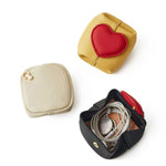 Load image into Gallery viewer, Top Grain Leather Heart Coin Purse Women Portable S5P935