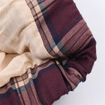 Load image into Gallery viewer, Leather Look Check Notched Collar Jacket Shorts Set N6A174