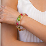 Load image into Gallery viewer, Printed Resin Cuff Translucent Substantial Minimalist S5P099