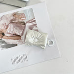 Load image into Gallery viewer, AirPods Case Bow PU Fabric Pouch Protective S5P873