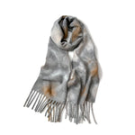 Load image into Gallery viewer, Ombre Tie-Dye Loop Yarn Fringe Scarf Women Cozy N6H243