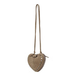 Load image into Gallery viewer, Rivet Suede Heart Shoulder Crossbody Bag Small M5A335
