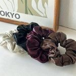 Load image into Gallery viewer, French Retro PU Leather Scrunchy Women S5P764