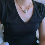 Load image into Gallery viewer, Wax Cord Adjustable Heart Pendant Necklace N6B186