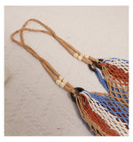 Load image into Gallery viewer, Bohemian Tassel Crochet Beach Bag Woven Straw Tote N6G064