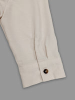 Load image into Gallery viewer, Crepe Short Sleeve Belted Dress Shirt Style Beige N5A765