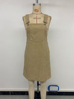 Load image into Gallery viewer, Women's Solid Corduroy Suspender Overall Dress N6A094