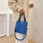 Load image into Gallery viewer, Corduroy Mini Envelope Bag Lightweight Crossbody S5P702