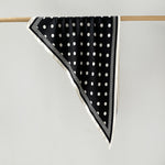 Load image into Gallery viewer, Polka Dot Print Triangle Scarf Satin Twill Women N6G218