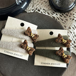 Load image into Gallery viewer, Velvet Leopard Hair Clip Women Bow Design S5P763