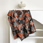 Load image into Gallery viewer, Vintage Art Oil Fringe Faux Cashmere Scarf M5A332