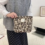 Load image into Gallery viewer, Polka Dot Faux Fur Makeup Bag Women Large Capacity S5P859