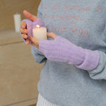 Load image into Gallery viewer, Wool Blend Fingerless Touchscreen Gloves Women S5P668