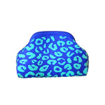 Load image into Gallery viewer, Women's Leopard Print Knit Clip Clutch Bag N6J141