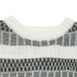 Load image into Gallery viewer, Green Thick Stripe Sweater Acrylic Knit Pullover N5A808