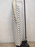Load image into Gallery viewer, Polka Dot Pleated Midi Dress Sweet Spaghetti Strap N6F030
