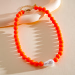 Load image into Gallery viewer, Womens Colorful Acrylic Beaded Necklace N6K185