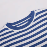 Load image into Gallery viewer, Classic Striped Knit Retro Crew Neck Pullover Top N6A138