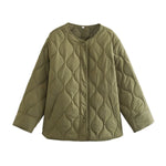 Load image into Gallery viewer, Quilted Cotton Filled Jacket Women N5A753