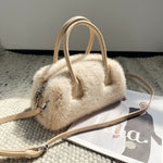 Load image into Gallery viewer, Box Tote Bag Women Retro Niche Design Faux Mink Fur S5P749