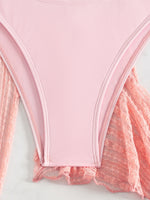 Load image into Gallery viewer, Long Sleeve Ruffle Four Piece Swimsuit N6A020