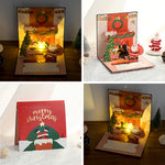 Load image into Gallery viewer, 3D Musical Christmas Fireplace Greeting Card N6K312