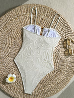 Load image into Gallery viewer, Solid Color Jacquard One-Piece Swimsuit Women N6C298