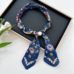 Load image into Gallery viewer, Women's Faux Silk Pearl Magnetic Neck Scarf N6J152