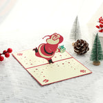 Load image into Gallery viewer, 3D Santa Claus Christmas Greeting Card N6K301