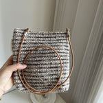Load image into Gallery viewer, Retro Stripe Tweed Crossbody Bag Women S5P710