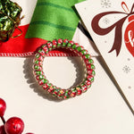 Load image into Gallery viewer, Christmas Spiral Telephone Coil Hair Tie S5P628