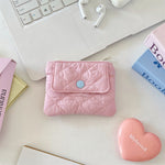 Load image into Gallery viewer, Diamond Quilted Snap Coin Wallet Women S5P874