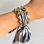 Load image into Gallery viewer, Stainless Steel Scarf Bracelet Light Designer Cuff N6F276