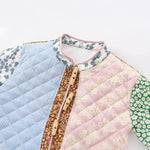 Load image into Gallery viewer, Panel Patchwork Puffer Jacket Women N5A567