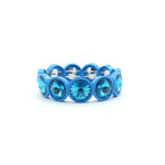 Load image into Gallery viewer, Enamel Flower Bangle Color Crystal Glass Stove S5P031