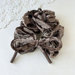 Load image into Gallery viewer, Velvet Rose Bow Scrunchy Women 15cm Elegant S5P780