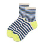 Load image into Gallery viewer, Color Block Stripe Athletic Mid-Calf Socks Women N6C166