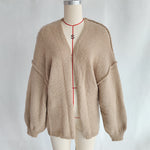 Load image into Gallery viewer, Mid Length Knit Cardigan Women Casual Loose Fit N5A852
