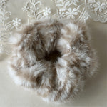Load image into Gallery viewer, Zebra Plush Scrunchy Women Animal Print Hair Tie S5P785