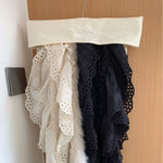 Load image into Gallery viewer, Lace Fringe Scarf Women Adjustable Winter Warm M5A320