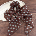 Load image into Gallery viewer, Polka Dot Mesh Long Scarf 180cm Women N6C011